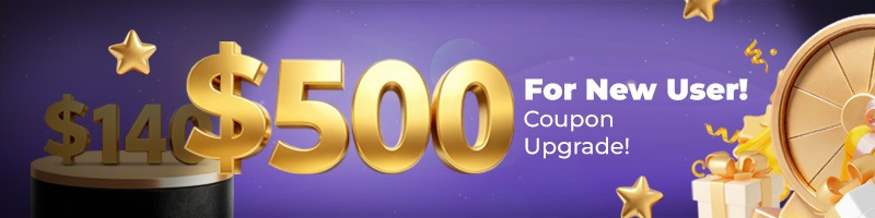 New user coupon upgrade: shipping and value-add services bundle raised from $140 to $500