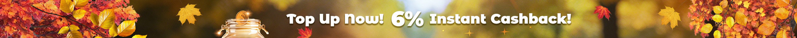 Top up your Fishgoo balance now and get 6% instant cashback