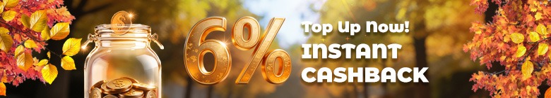 Top up your Fishgoo balance now and get 6% instant cashback